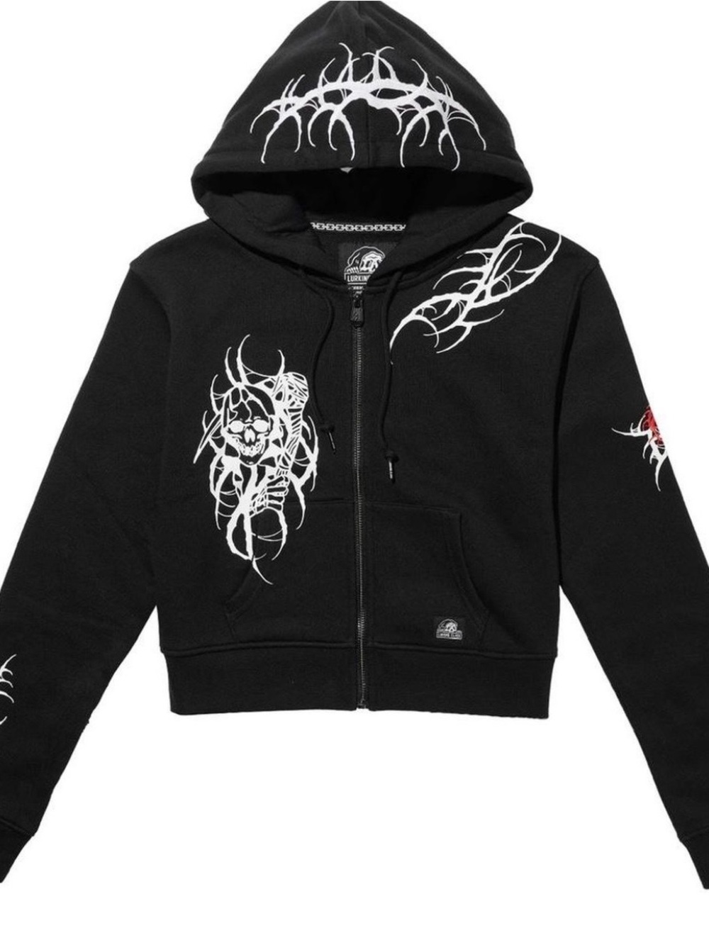 Lurking Class By Sketchy Tank Women’s Cropped Hoodie